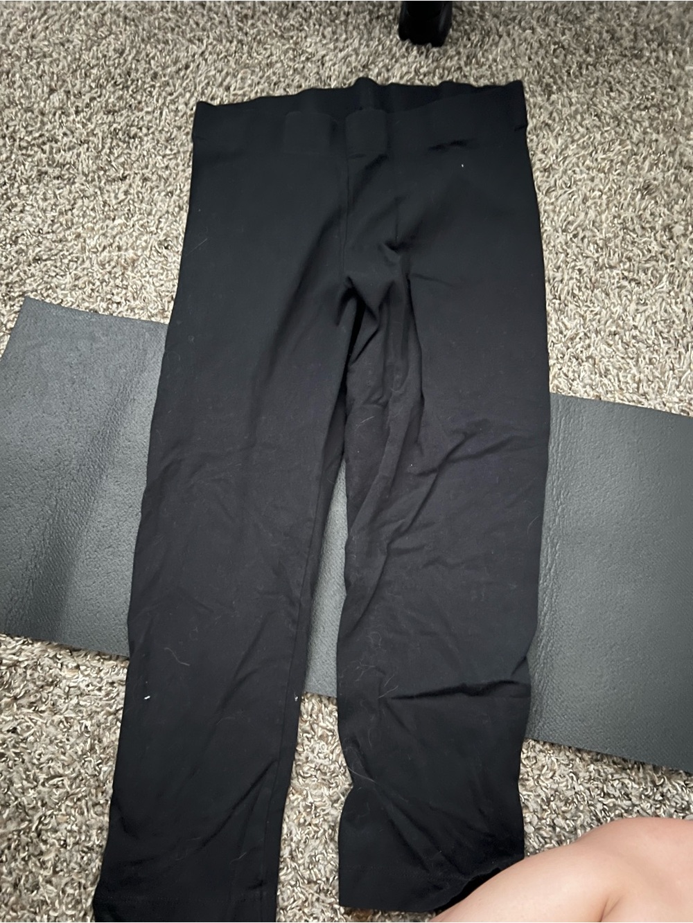 Womens Black Stretchy Capri Leggings - Comfortable Everyday Bottoms